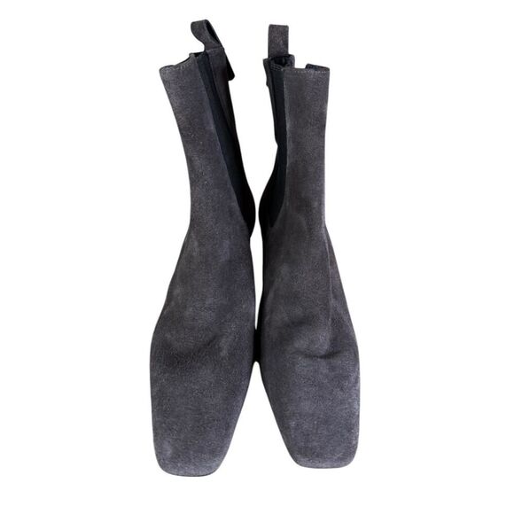 Reformation Roberta Brown Suede Ankle Boots Kitten Heel Size 6 Chelsea Style - Picture 8 of 12